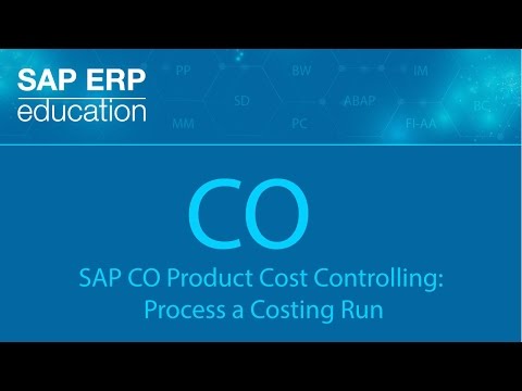 SAP CO Product Cost Controlling: Process a Costing Run