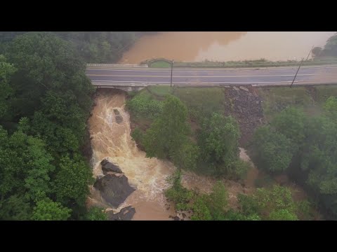 Drone footage of College Lake Dam (8.3.18)