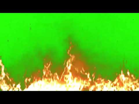 flames fire - 4k green screen overlay