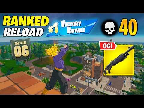 High Elimination Solo vs Squads RANKED Win Gameplay (Fortnite Reload)
