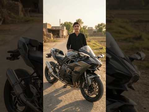 He Turned His Old Bike Into a Ninja H2R! 😱🏍️  #millionviews #diy #shorts