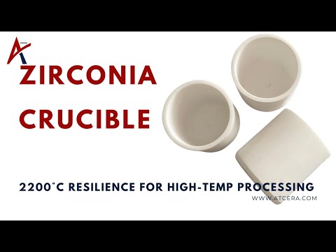 Ultimate Durability: Zirconia Crucible at 2200°C
