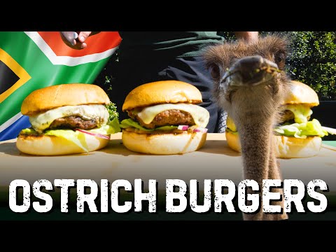 Ostrich Burgers on the BRAAI!