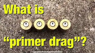 What is "primer drag" in handguns?