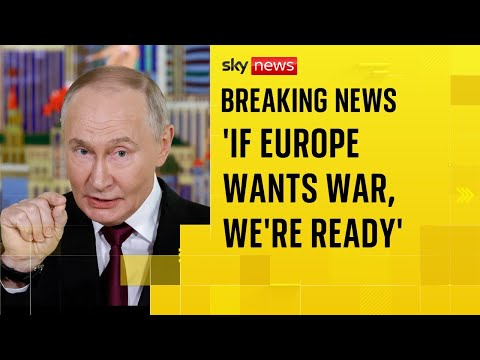 Putin lashes out at Europe and accuses them of trying to 'block the peace process'