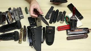 Knives Purchased in August 2023 from 127 Yard Sale, Central Kentucky Knife show, and Antique show