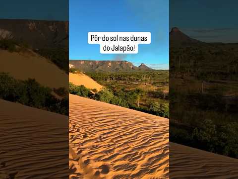 O PÔR DO SOL MAIS SURPREENDENTE DO BRASIL 🌅 Dunas do Jalapão em 15 segundos #jalapão #shortsbrasil