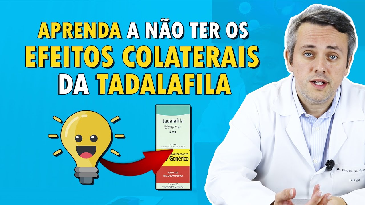 6 dicas para DIMINUIR OS EFEITOS COLATERAIS da TADALAFILA | Dr. Claudio Guimarães