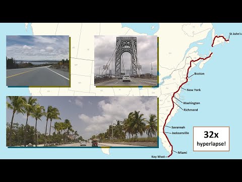 St. John's to Key West in Hyperlapse!