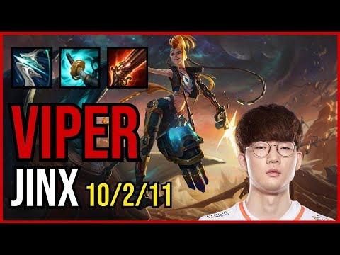 VIPER - JINX vs CAITLYN ADC - KR Challenger - Patch 11.6 QUADRAKILL