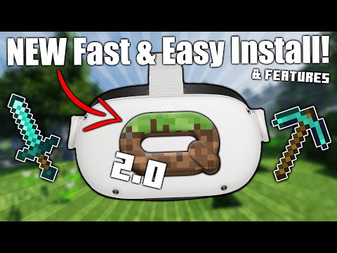 NEW Simple Minecraft VR On Quest Install Guide & HUGE Questcraft Updates!