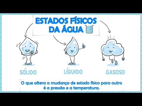 Os Estados Físicos da Água e suas mudanças║Sólido, Líquido e Gasoso║Resumo animado