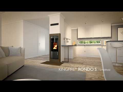 Schiedel KINGFIRE RONDO S - platzsparende Ofen+Schornstein-Lösung