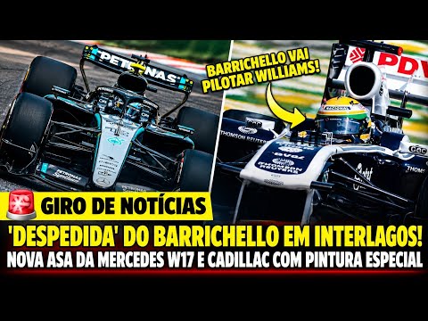 BARRICHELLO VAI PILOTAR WILLIAMS | MERCEDES W17 COM NOVIDADE! CLIMA PREOCUPA GP DOS ESTADOS UNIDOS