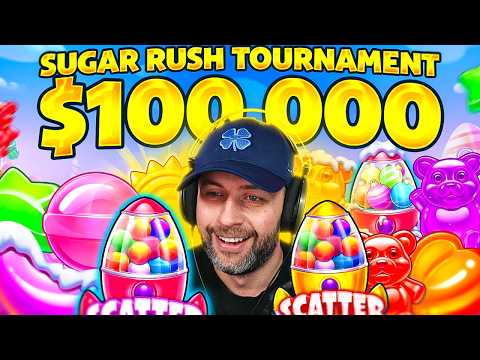 WE DID a $100,000 SUGAR RUSH ONLY TOURNAMENT & NEW SUPER SCATTER!!