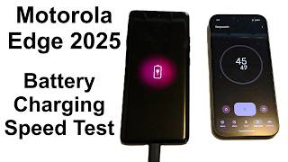 Motorola Edge 2025 - Battery Charging Speed Test