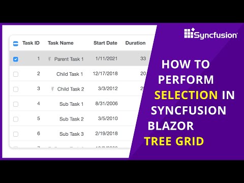 How to Perform Selection in Blazor TreeGrid