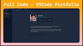 VS Code Inspired Developer Portfolio Website (Next.js + Tailwind) | Step-by-Step + Free Deploy