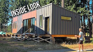 Inside the 800 Square Foot PREFAB HOME Built with a Steel Frame