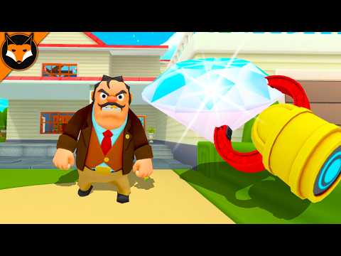 Stealing GEMS as a ROBOT From My RICH Neighbor! (Little Thief VR)