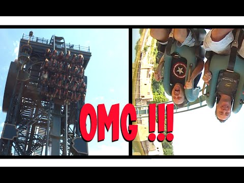 Baron 1898 Roller Coaster at Efteling including POV