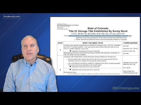 Surety Bond For Vehicle Title