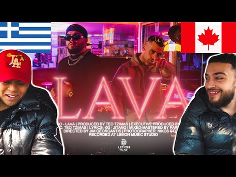 CANADIANS REACT TO GREEK TRAP - KG x Jitano - LAVA | Official Music Video