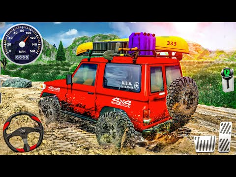 Offroad SUV 4x4 Jeep Driving 3D - Luxury SUV Prado Stunts Simulator : Android Gameplay #1