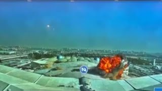Un vídeo muestra el impacto de un dron en la terminal del aeropuerto de Kuwait