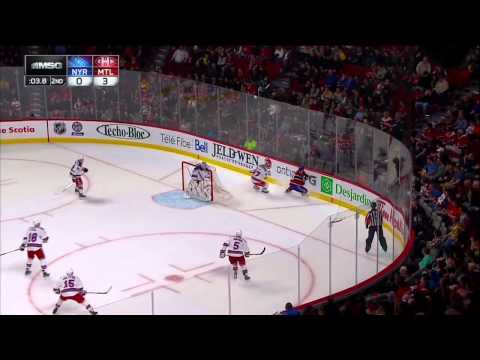 Lars Eller goal 3-0 Feb 23 2013 NY Rangers vs Montreal Canadiens NHL Hockey