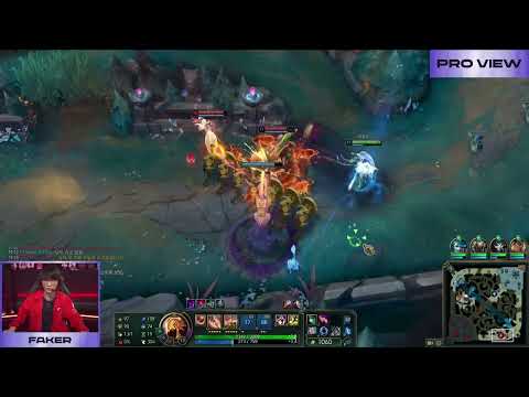 T1 Faker Azir Pro View | T1 vs DK | 2025 LCK Round 1-2 W6D4