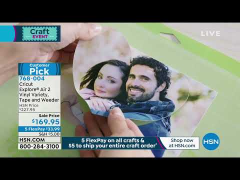 Cricut Explore Air 2 with Vinyl Variety, Tape and Weeder