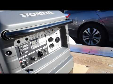 Honda EU3000IS generator. First Start Up