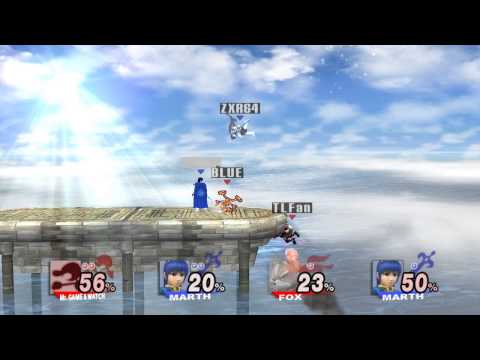 SSBB Team Battle (RRR)Game&Watch (TLFan)Fox VS (YuMa4)Marth (ZXR64)Marth
