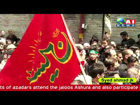 Today 10th muhrram Jaloos Ashura at main zadibal lots of azadars attend the jaloos