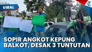 Ratusan Sopir Angkot Kepung Balai Kota Bogor, Teriakkan 3 Tuntutan ke Wali Kota Dedie Rachim