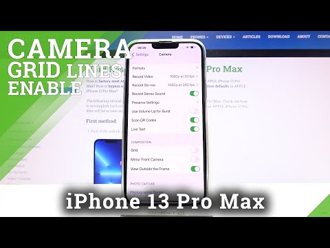 How to Turn On/Off Camera Gridlines on iPhone 13 Pro Max – Manage Camera Settings