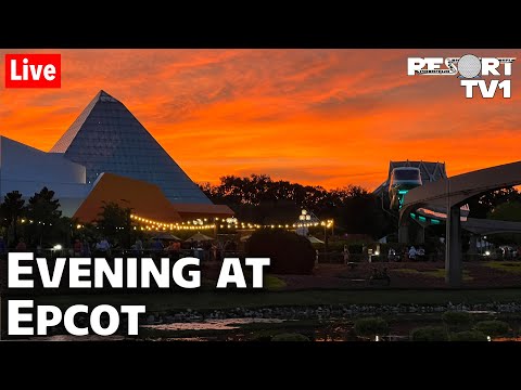 🔴Live: A Relaxing Evening at Epcot - Walt Disney World Live Stream - 9-13-22
