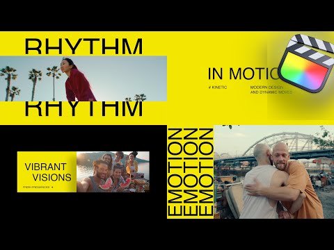 Kinetic Slideshow Modular Template for Final Cut Pro — MotionVFX