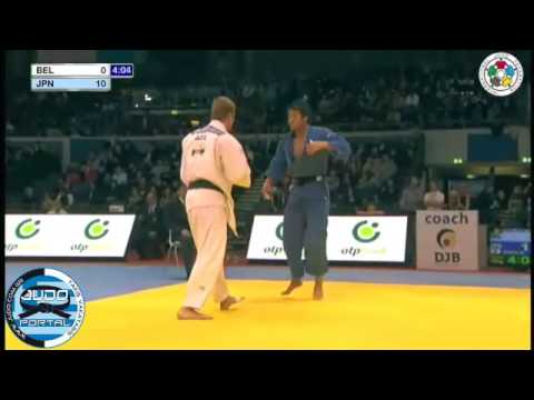 Judo Grand Prix Dusseldorf 2012 -100kg VAN DER GEEST (BEL)-HAGA Ryunosuke (JPN)