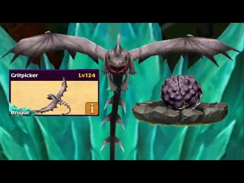 Gritpicker max level 124 titan mode-unique dragon||Dragons rise of Berk