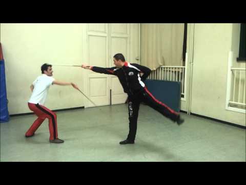 Canne italiana - Training with no protections part 2