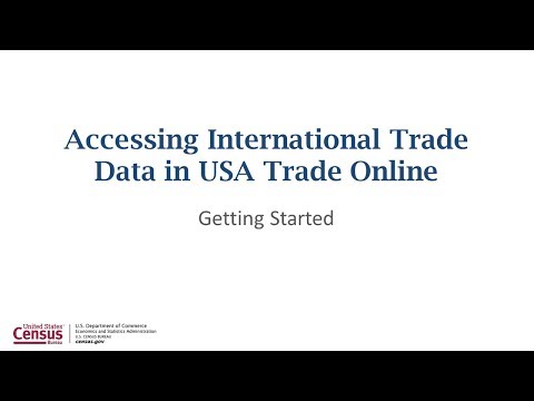 "USA Trade Online" Introduction: Getting Started