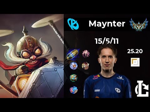 Corki TOP - KC Maynter | Patch 25.20 EUW Challenger