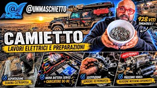LR DEFENDER Td5 Rimozione guaina catramosa Lavori elettrici Batterie Retromarcia