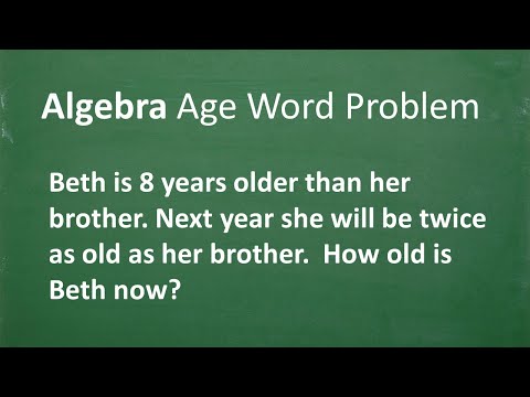 Algebra AGE WORD PROBLEM – Let’s solve it step-by-step...