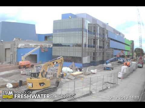 UWM Freshwater Sciences Building Construction Timelapse as of 01-11-2014