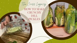 How to Make Crunchy Dill Pickles - No Canner Needed! 🥒