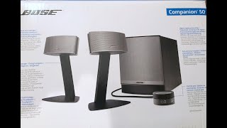 Unboxing BOSE Companion 50 2.1 Soundsystem