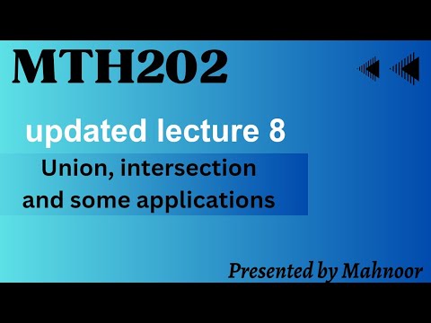 mth202 updated short lecture 8 | vu updated lectures 2024 | by Mahnoor